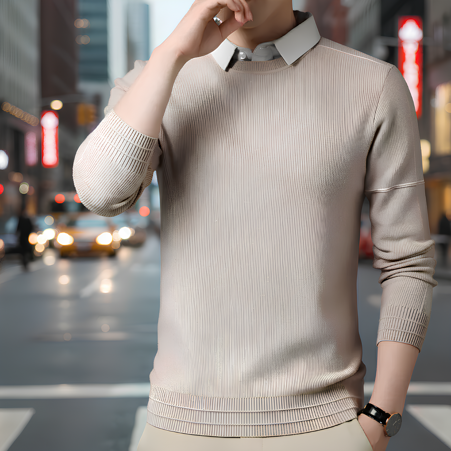 Prime Wrist & Style™ Soft Layer – T-Shirt Sweater