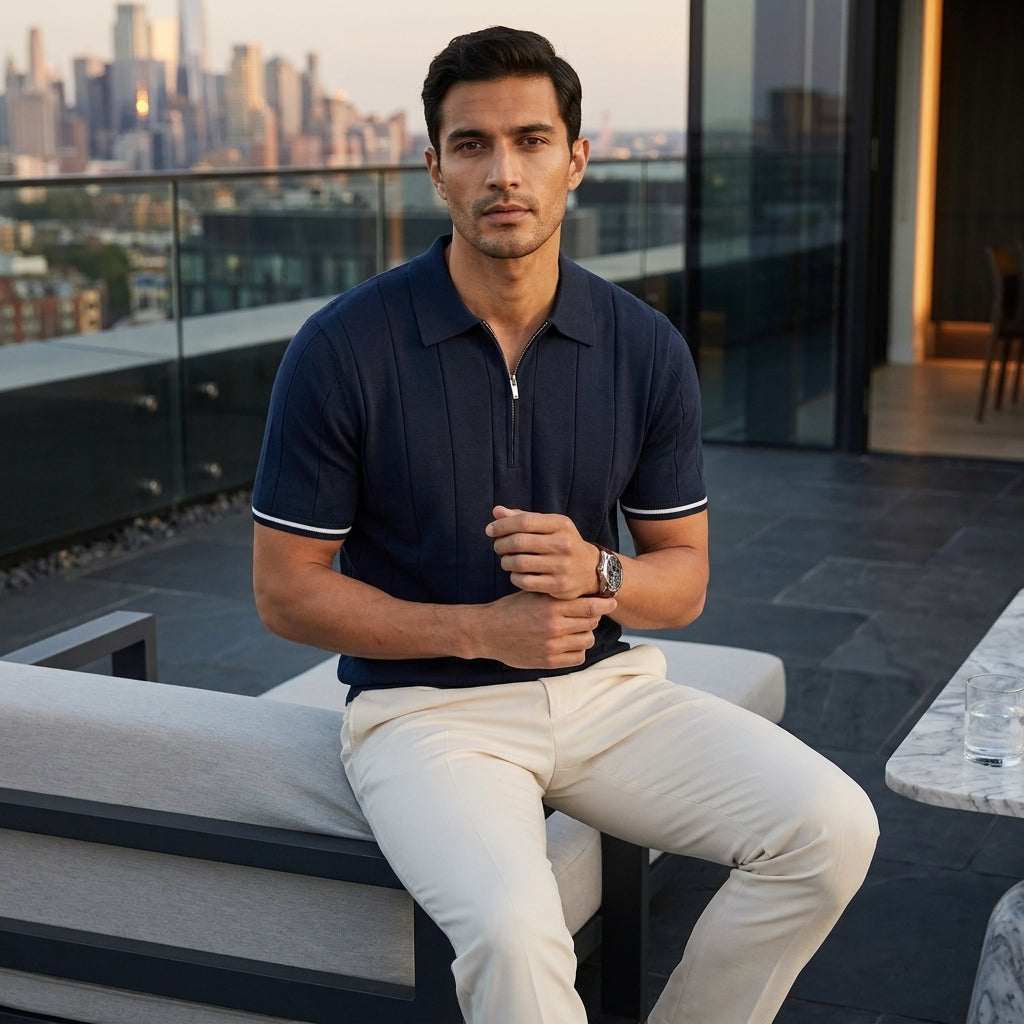 The Amalfi Quarter-Zip Knit — Allocation No. 101