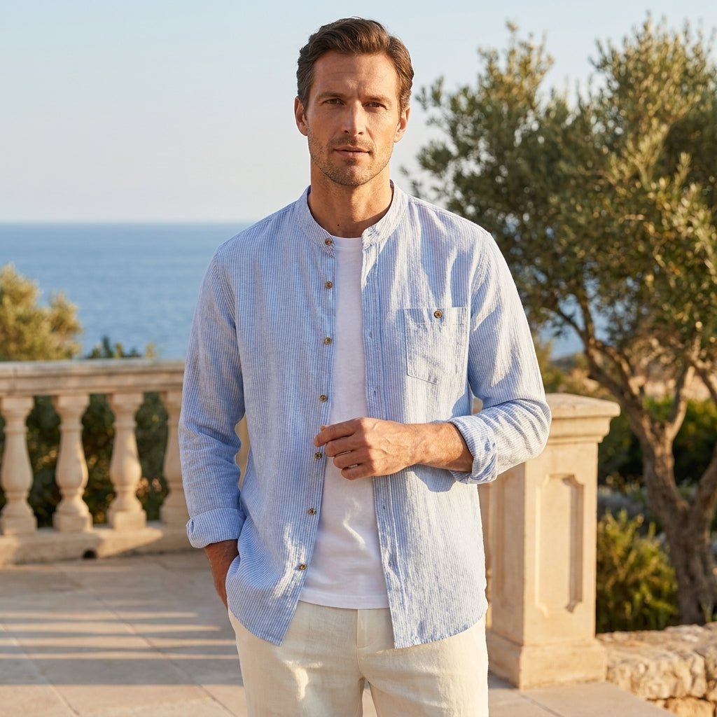 The Portofino Linen-Blend Shirt — Allocation No. 107