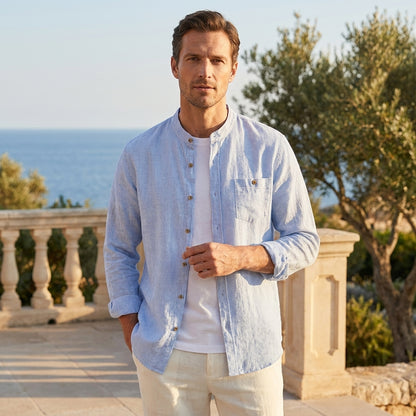 The Portofino Linen-Blend Shirt — Allocation No. 107