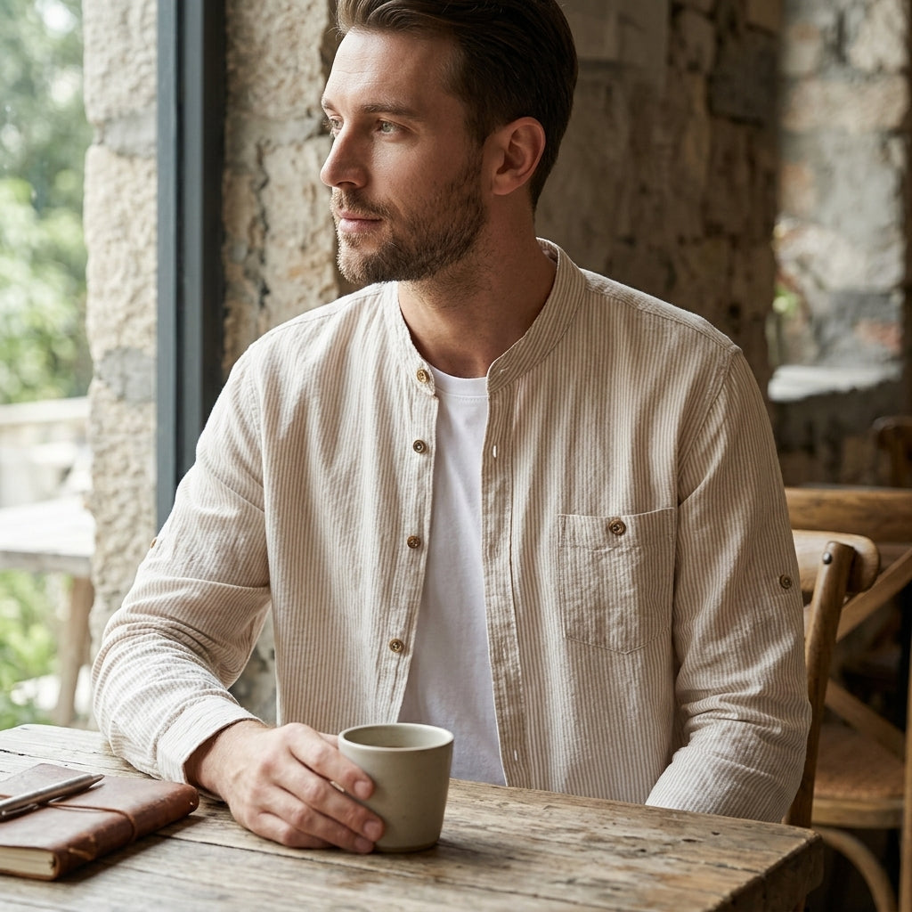 The Portofino Linen-Blend Shirt — Allocation No. 107