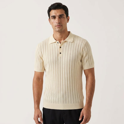 The Como Ribbed Knit Polo — Allocation No. 108