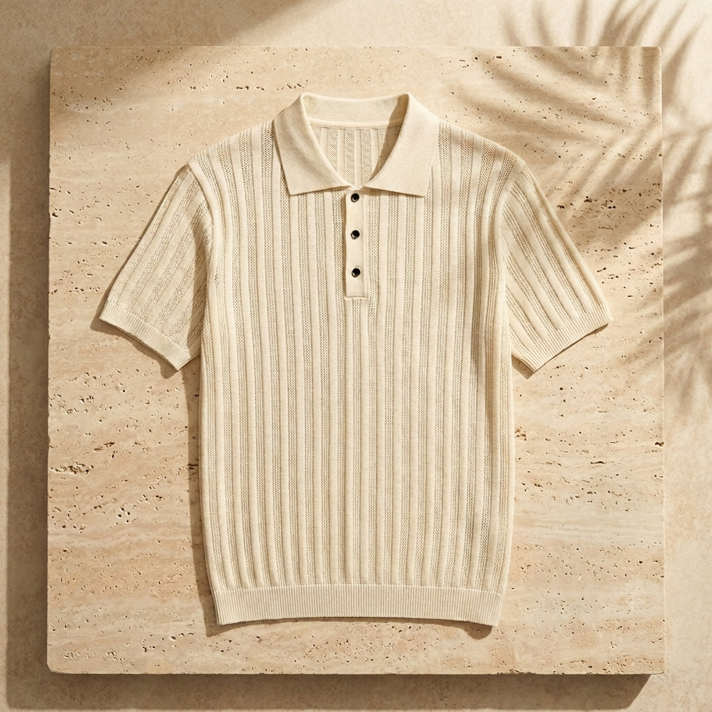 The Como Ribbed Knit Polo — Allocation No. 108