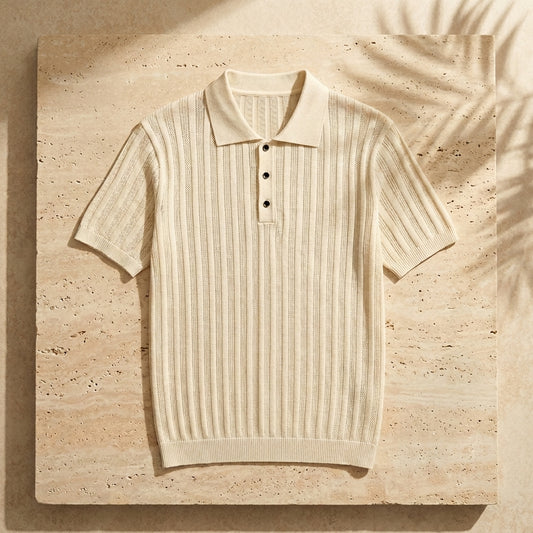 The Como Ribbed Knit Polo — Allocation No. 108