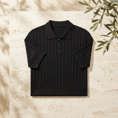 The Como Ribbed Knit Polo — Allocation No. 108