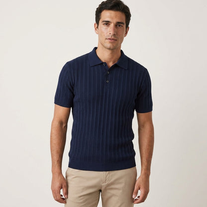 The Como Ribbed Knit Polo — Allocation No. 108