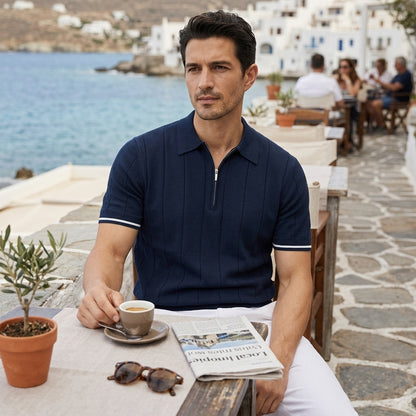The Amalfi Quarter-Zip Knit — Allocation No. 101