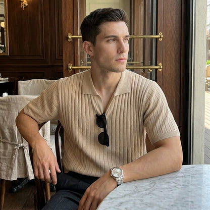 The Riviera Knitted Polo — Allocation No. 102